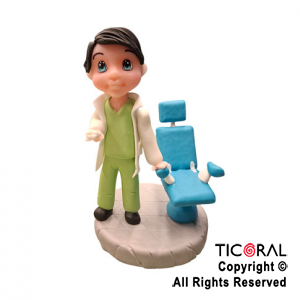 ADORNO MAQUETA DE PROFESION ODONTOLOGO PORCELANA FRIA x 1